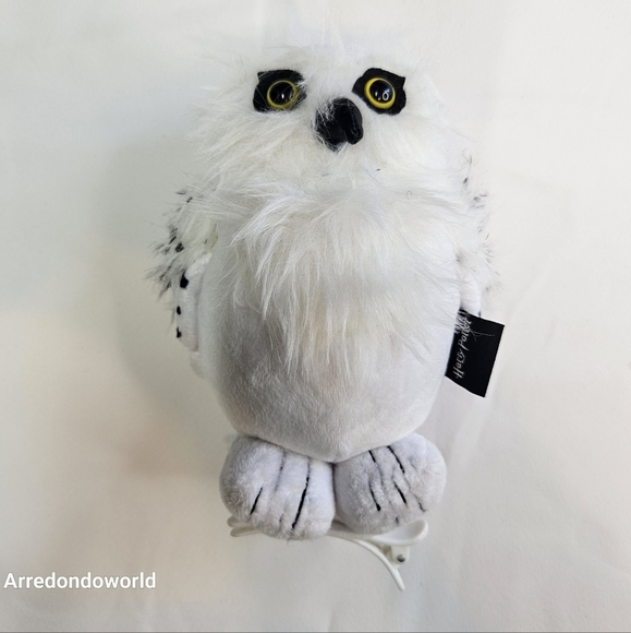 Harry Potter Owl Plush Hedwig Snow Owl 7" Stuffed Animal Good Condition - Picture 1 of 16